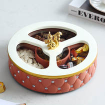 Creative dried fruit storage box living room nut candy box light luxury dried fruit box with lid household snacks melon seeds dried fruit plate