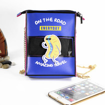 2017 new original Japan-ROK adorable slanted satchel womens bag big screen mobile phone bag single shoulder chain snacks womens bag