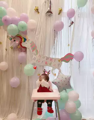 The latest version of flash powder unicorn tricorn rainbow pony small d 20 cm birthday paper cap of children's birthday party