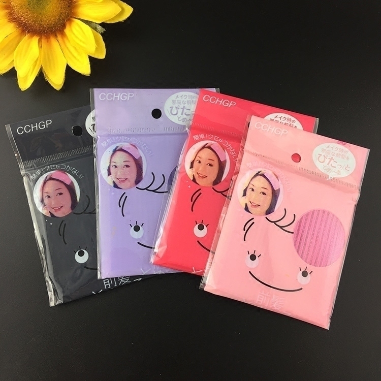 Jingjing fish Only black traceless magic bangs sticker Velcro hair sticker two pieces filled