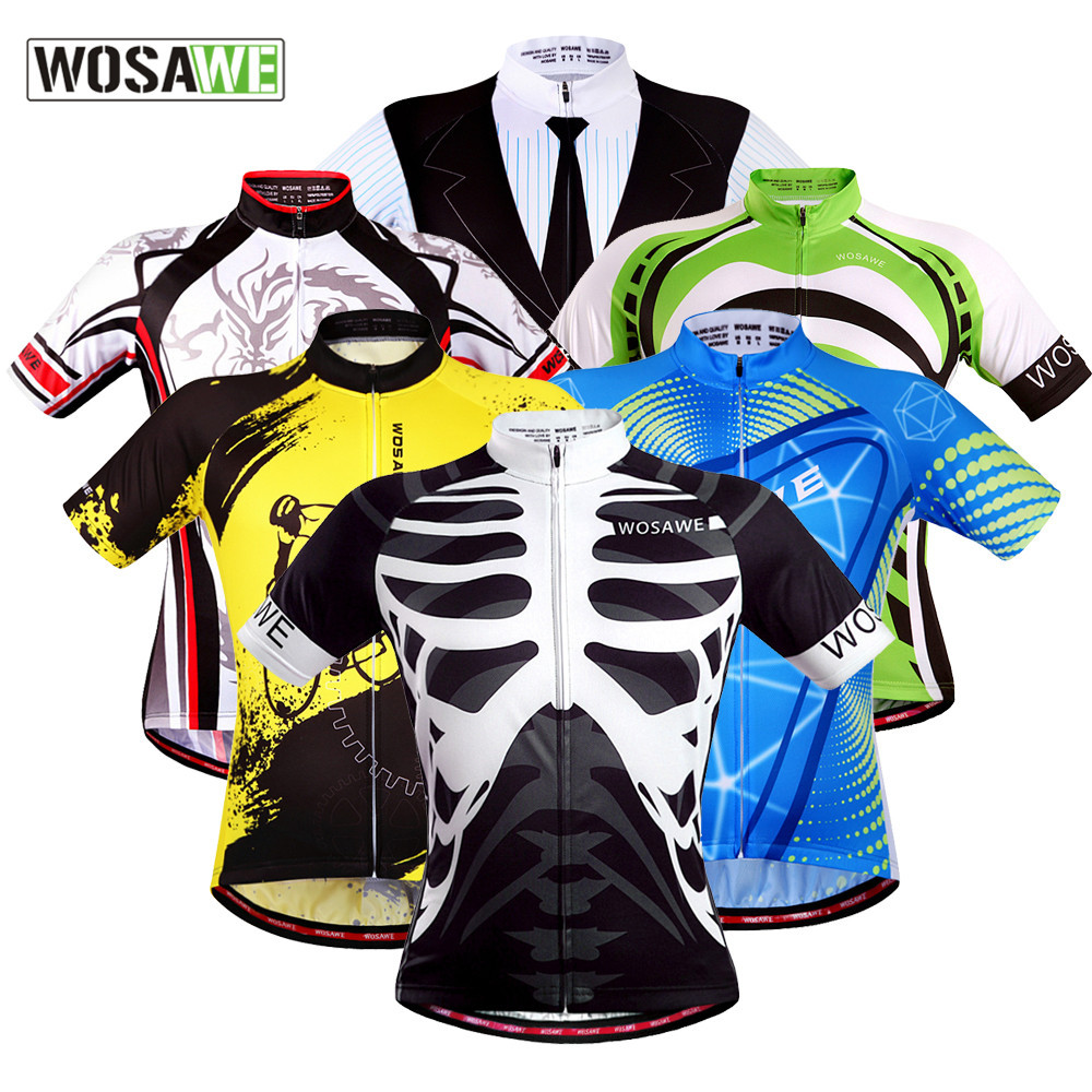 Vosaviden mountain bike bike riding short sleeve blouse for men and women with summer breathable perspiration and quick dry riding