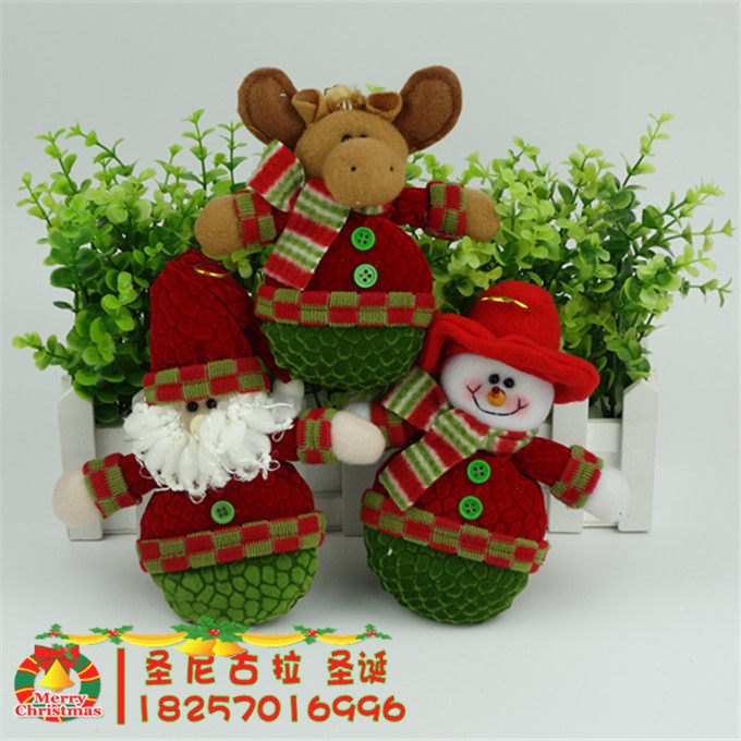 Christmas decorations Christmas Tree accessories Santa Muppet pendant Christmas Snowman doll small hanging