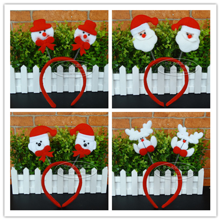 Christmas Hair Stirrup Christmas Party Supplies Head Button Christmas Old Man Luminous Hair Hoop Christmas Hair Stirrup Corner Deer Corner