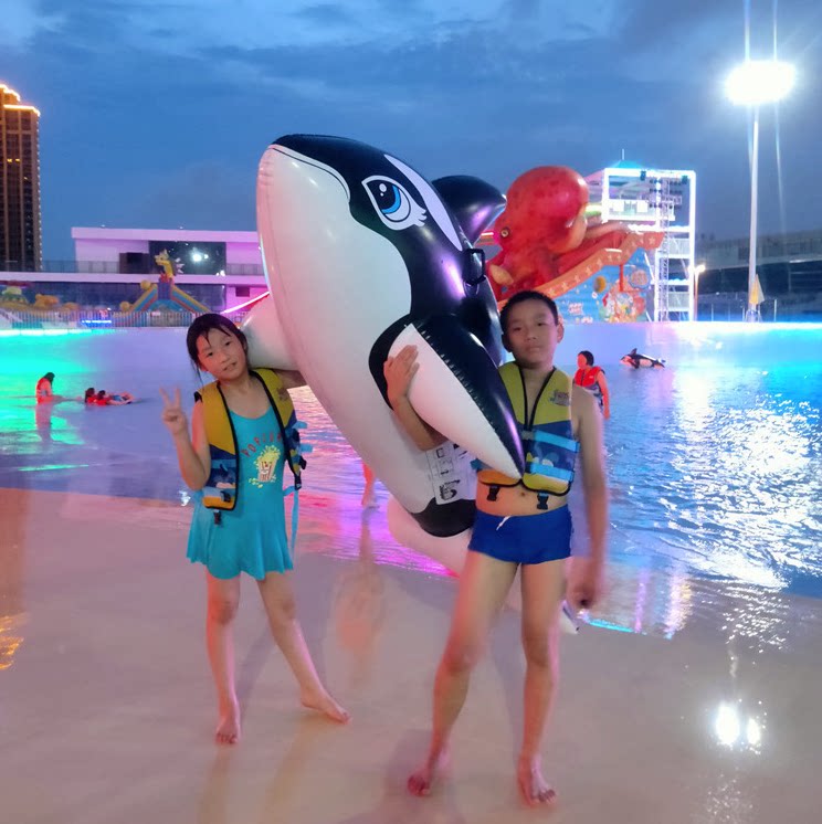 Large Water Children Inflatable Sitting Black Whale Turtles Dolphin Whale Crocodile Swimming Ring Shark Play Water Toys