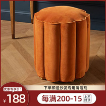 Makeup stool Nordic dresser Stool Light Lavish Chair Bedroom Sofa Changing Shoes Fashion Living-room Net Red Round Stool