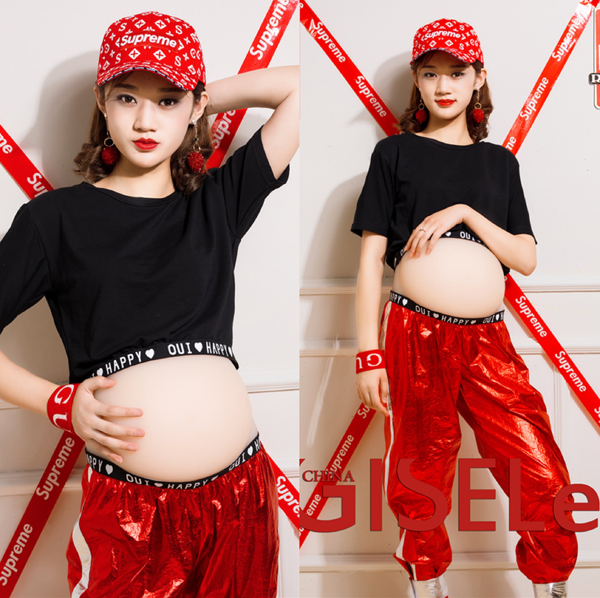 Pregnant Woman Photo Clothing 2021 Exhibition New Photo Gallery Hot Moms Themed Big Belly Photos Sportswear Fashion Photography Moms Costume