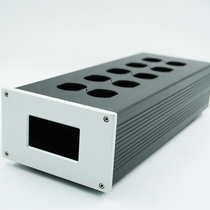 126 full aluminum alloy case 10 bits beauty standard socket board power filter case small power amplifier liner machine shell