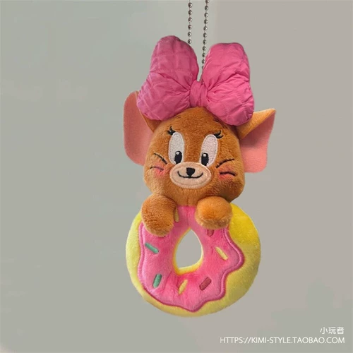 Оригинальный забавный милый мультяшный плюшевый аксессуар на рюкзак, подвеска, кукла, брелок, цепочка, кошки-мышки, подарок на день рождения