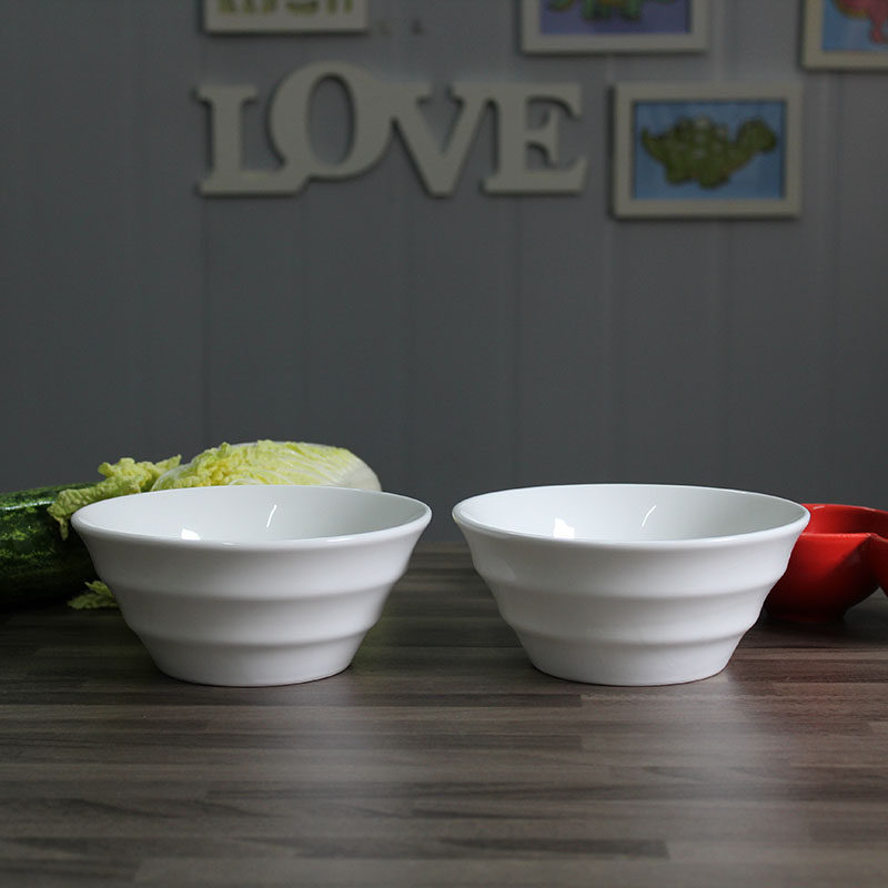 Japanese-style ceramic hats household hotel tableware noodle bowl large bowl horn solid color soup bowl bowl public porridge bowl spicy hot