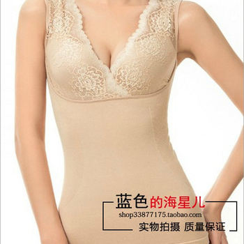 Lefuyou autumn and winter new warm lace chest vest light pressure body shaping garment 7225625 Lefuyou autumn and winter new warm lace chest vest light pressure body shaping garment 7225625