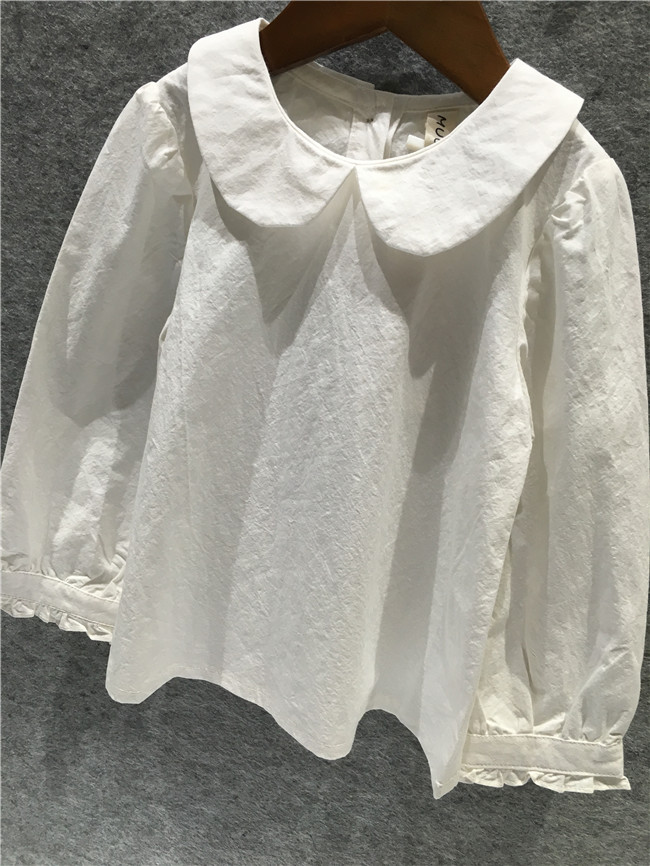 Chemise fille à manche longue en coton - Ref 2086097 Image 5