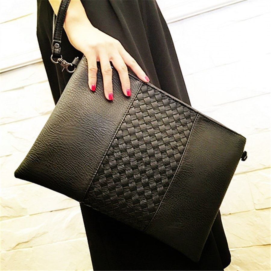 Ruofengchao brand bag female ins tide large-capacity clutch woven casual envelope bag Korean version diagonal shoulder bag