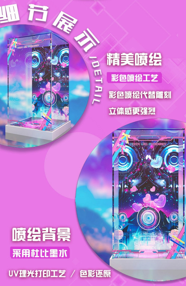 Прочие аниме реквезиты 【猫受屋】aowobox 高透主题展示盒适用于 gscpup 超天酱 手办 现