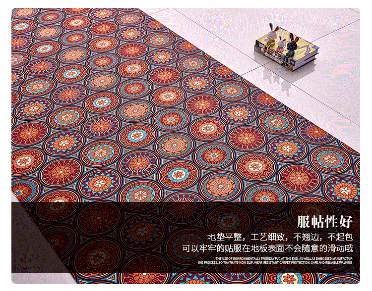 Tùy chỉnh không cắt 2mm mm mỏng Carmen tấm thảm chùi chân giá rẻ thảm thấm chống trượt thảm bếp chống dầu - Thảm sàn thảm xốp lót sàn 100x100 giá bảo nhiều