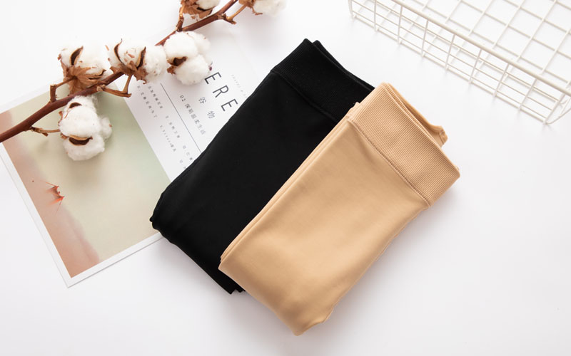 Far East 6818 mặt nạ mềm mại cộng với nhung mỏng nhung siêu nhỏ áp lực bếp một mảnh quần legging chân quần lửng nữ mùa thu đông quần tất lót lông