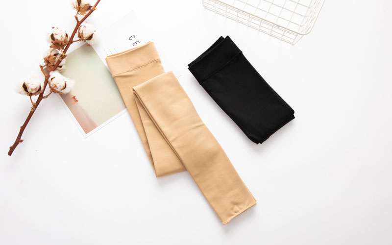 Far East 6818 mặt nạ mềm mại cộng với nhung mỏng nhung siêu nhỏ áp lực bếp một mảnh quần legging chân quần lửng nữ mùa thu đông quần tất lót lông