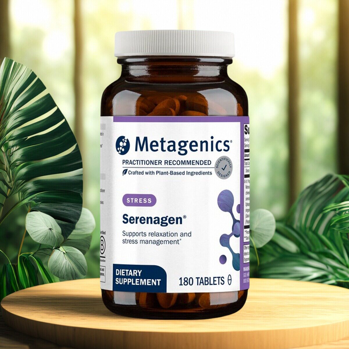 Metagenics麦特金尼斯草本压力管理舒缓睡眠支持Serenagen发顺丰
