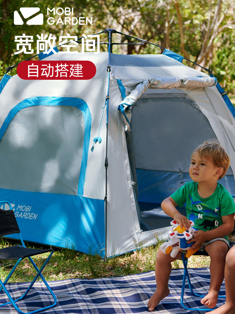 Campaign Campaign Campaign Campaign Campaign and Casual Zero Family 3 - 4 people use large space to automatically build pavilion tents quickly