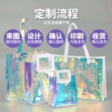 Льняная сумка, пластиковая модная водонепроницаемая сумка из ПВХ, делается под заказ, подарок на день рождения