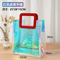 Красная кожаная ноутбук [25 ** ширина 28*Сторона 15 см]