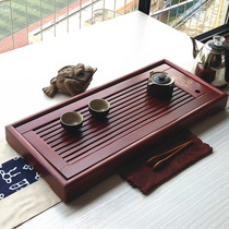 Small Tea Tray Household Solid Wood Minimalist Drainage Type Light Lavish Chicken Wings Wood Tea Sea Drawer Tea Set Tray Dry Tea Table