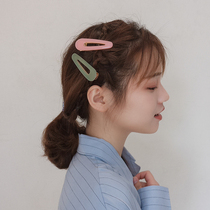 Mu Si small d sweet girl color duckbill hairclip Korean Net Red simple Liu seaside clip hair jewelry female