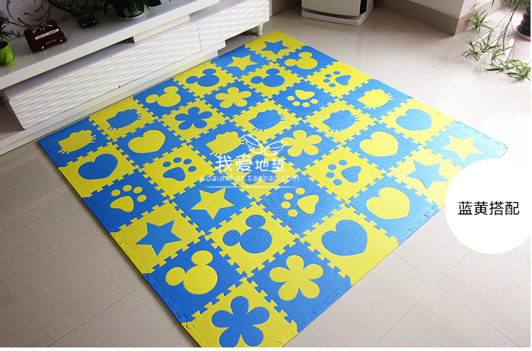 Thảm sàn xốp thân thiện với môi trường bò nhà bé khâu thảm trẻ em dày chống rơi thảm câu đố thảm nhựa rối
