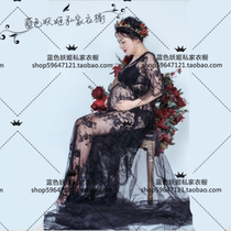 New product photo studio Maternity photo clothing fashion pregnant mommy photo photography clothing Lace long dress Pregnant clothing women