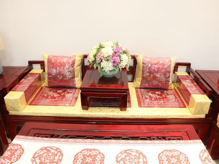 Nhà sản xuất đặc biệt Luohan sofa Palace Court Sofa gỗ cổ kết hợp kết hợp Trung Quốc Elm đồ nội thất phòng khách - Bộ đồ nội thất kệ tivi phòng khách