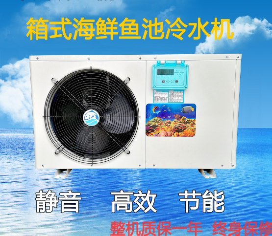 Seafood Pool Cold Water Crew Fish Pond Cooling Industrial Chillers Seafood Breeding Thermostatic Machines 2 Chillers