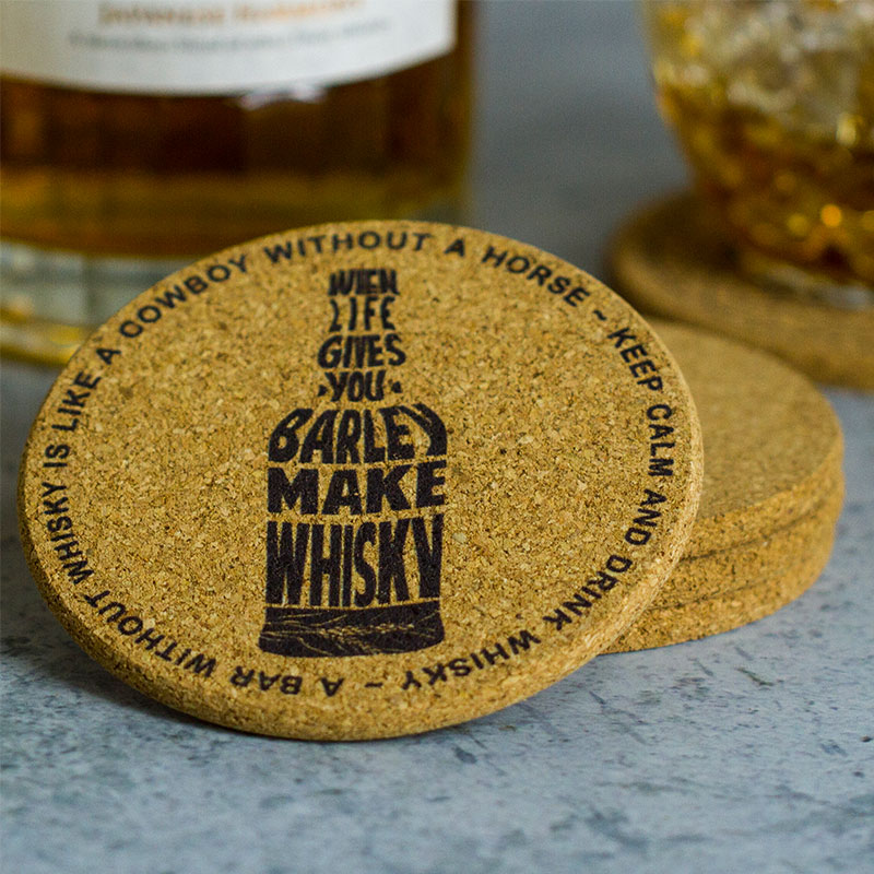 Qualified whisky cork cup cushion Scottish production area Tutu Japan Map Bar Day Wine Glasses Pads wines