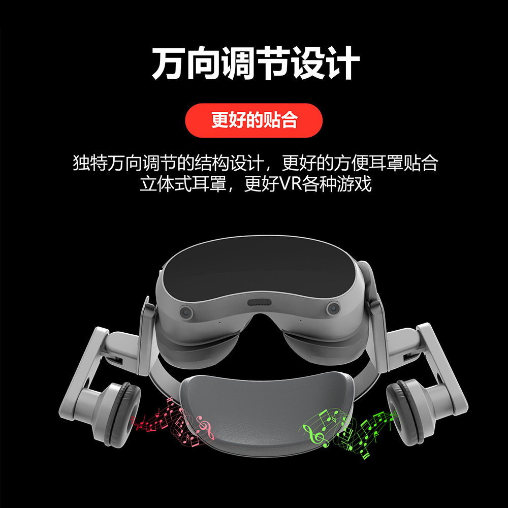 Suitable for Pico 4 All-In-One Machine Sound-Transmitting Earmuffs P2 Headphones Pico 4 Anti-Interference Channel-Type Vr Headset Accessories