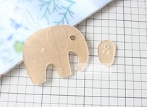 Lucky baby elephant sachet template acrylic