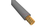 Alpha alpha UL11028 wire EcoWire single core 20AWG grey length 30 m 6714 SL005