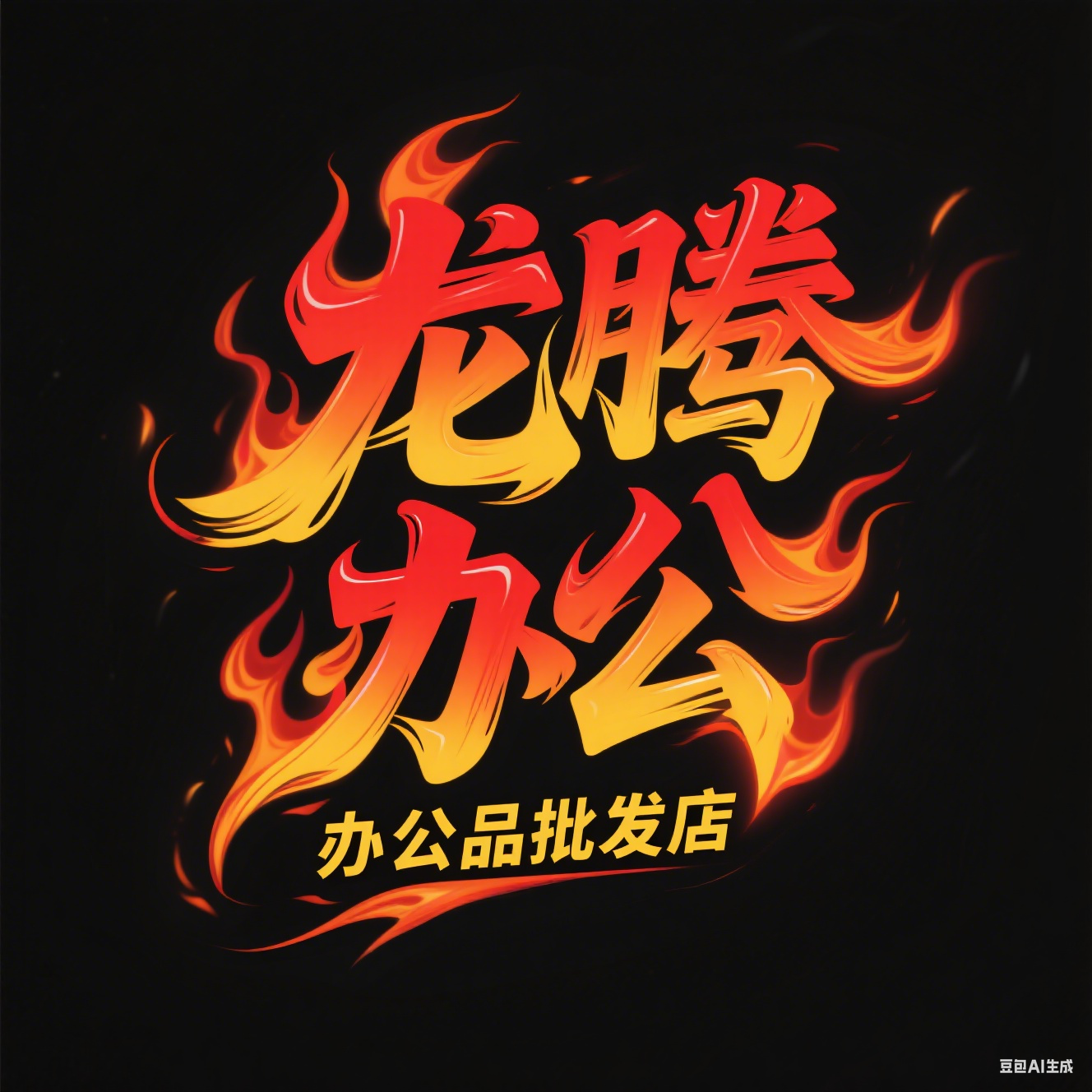 龙腾办公用品批发一餐饮一酒店一茶楼一系统的LOGO