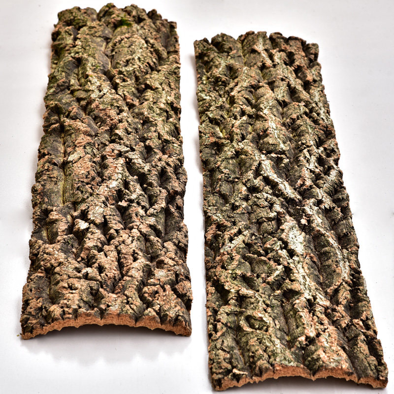 Natural bark decorated with green wall plant wall backsimulation bark large pieces of fake bark wall door