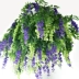 Mô phỏng hoa Wisteria hoa giả mây trang trí hoa uốn lượn hoa nhựa hoa dây nho cây hoa điều hòa không khí khối ống - Hoa nhân tạo / Cây / Trái cây