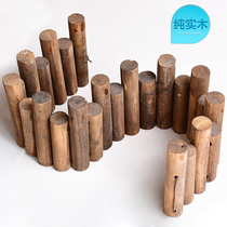Anti-corrosion log fence decoration indoor outdoor courtyard fence guardrail garden solid wood fence round wood stake wooden fence