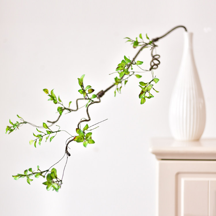 Artificial tree vine dead vine Rattan decorative vine branch trunk Fake leaves Wedding ceiling plant green tree branch