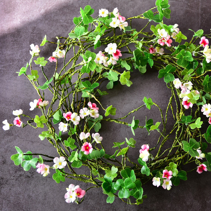 Simulated lucky flower rattan plastic flower vines indoor air conditioning duct decoration shade winding ceiling balcony fake flowers