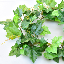 Simulated grape leaf rattan fake flower vine leaf green plant ceiling decorative pipe plastic flower vine winding