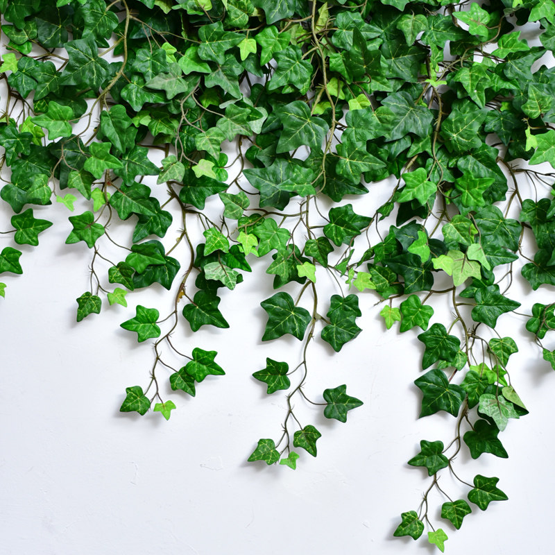 Fire-resistant leaves flame-retardant leaves simulation climbing tiger decorative rattan plastic vines green plants green leaves fake flower vines