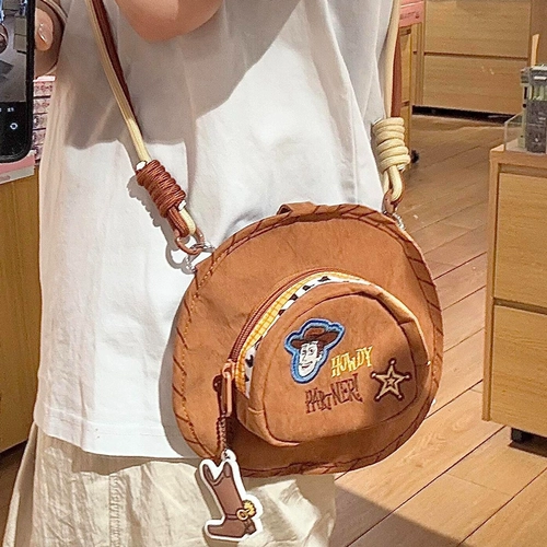 Мультяшная игрушка, шапка, ремешок для сумки, сумка через плечо, милая сумка на одно плечо, новая коллекция, с вышивкой