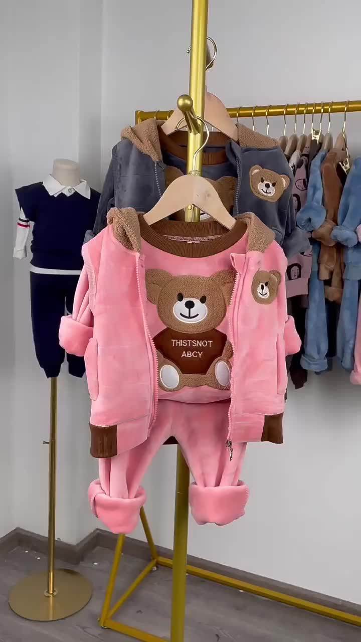 Children Designer Clothes Toddlers Cloth Kids Garments 3pcs Set Baby