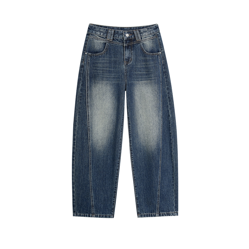 【Exclusive to Da Pan】Fleece-Lined and Thickened Retro Scimitar Jeans