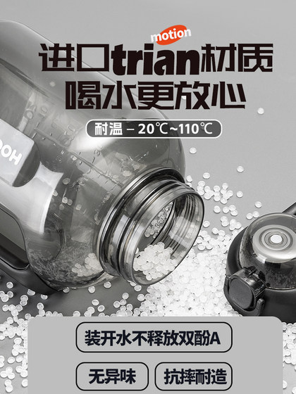 Large Capacity 2026 New Sports Water Bottle, Drop-Resistant, High Temperature Resistant, Summer Fitness Water Cup