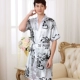 Mùa xuân và mùa thu Mùa hè Các cặp vợ chồng Áo choàng cho nam Bộ đồ ngủ nữ ngắn tay áo dài tay áo băng lụa áo choàng lụa ngủ đẹp