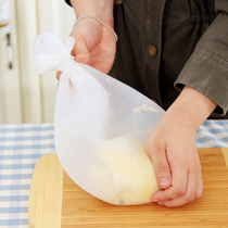 Silicone knead dough bag and noodle bag Kitchen home baking DIY hair noodle wake-up noodle bag white soft