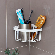Ou Runzhe kitchen sink dishcloth drain basket bathroom bathroom corner small size non-perforated triangular shelf