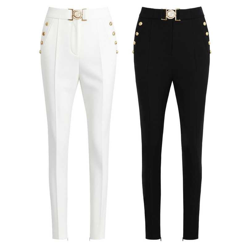 Effie Balmain 2025 Spring and Autumn New Versatile Comfortable Women's Pants, Height-Enhancing and Slimming Long Pants, Casual Slim-Fit Pants